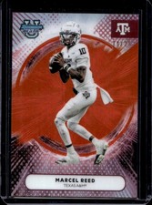 2025 Bowman Best University Marcel Reed Orange Refractor #/25 Aggies
