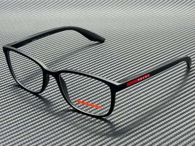 PRADA LINEA ROSSA PS 07RV 1BO1O1 Matte Black Men's 55 mm Eyeglasses