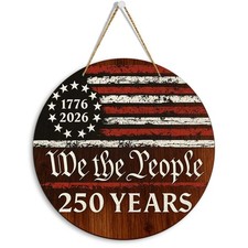 250th Anniversary Wreath for  Front Door 4th Of July 12 x 12 inches, PAT9