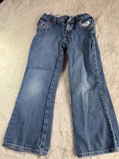 Levi's Girls' Denim Jeans Size 6X with Pink Embroidery
