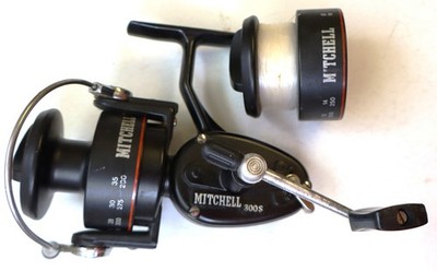 Good Used Mitchell 300S Reel W/Spare Spool - Works Fine! | eBay