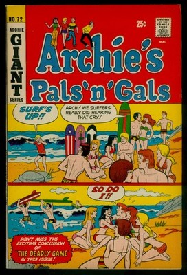 Archie Comics Giant Series #72 ARCHIE'S Pals 'n' Gals VFN- 7.5