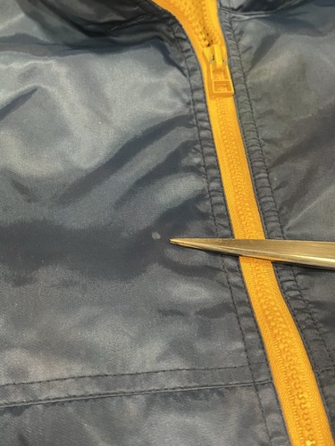 Vintage 90s MECCA USA Windbreaker Full Zip Track Jacket Navy Blue Yellow Mens XL - Picture 10 of 12