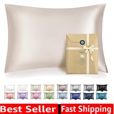 Satin Pillowcase with Zipper, Similar to Silk Pillow Cases 2 Pack, Satin Pill...