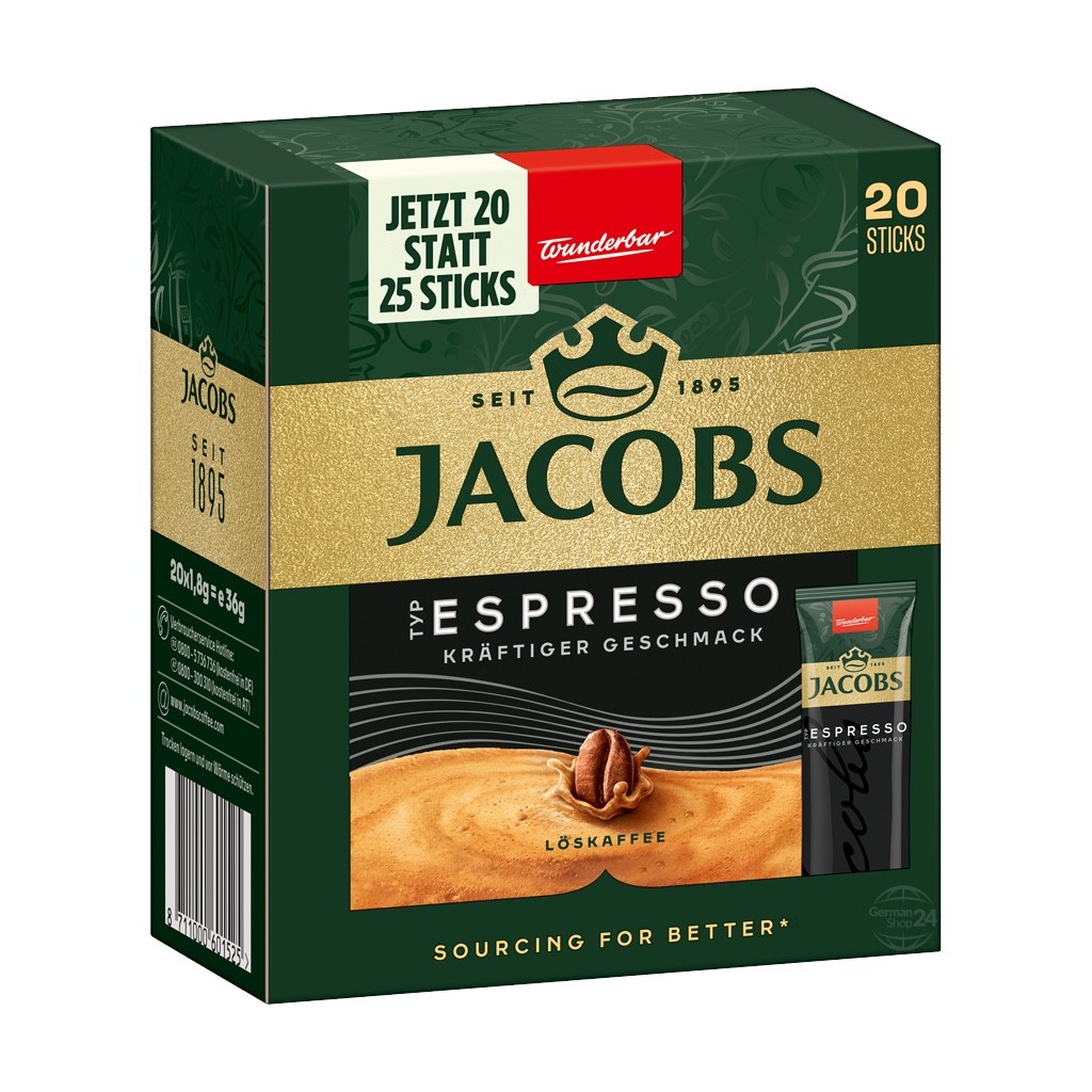 Jacobs Instant coffee single portions -ESPRESSO-20 ct./1 box