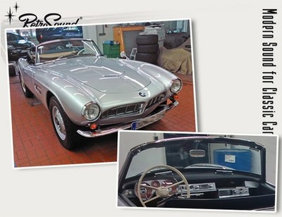 für BMW 507 1956 1957 RetroSound Oldtimer Auto Radio DAB+ FM UKW Bluetooth AUX