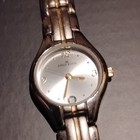 Vintage Anne Klein  Watch With Date Silver & Gold Tone Bracelet Needs Battery  — photo 3