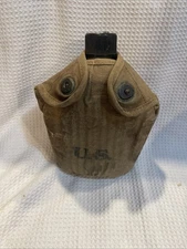 US Army WWII 1945 Vollrath Canteen 1945 Complete With Cap