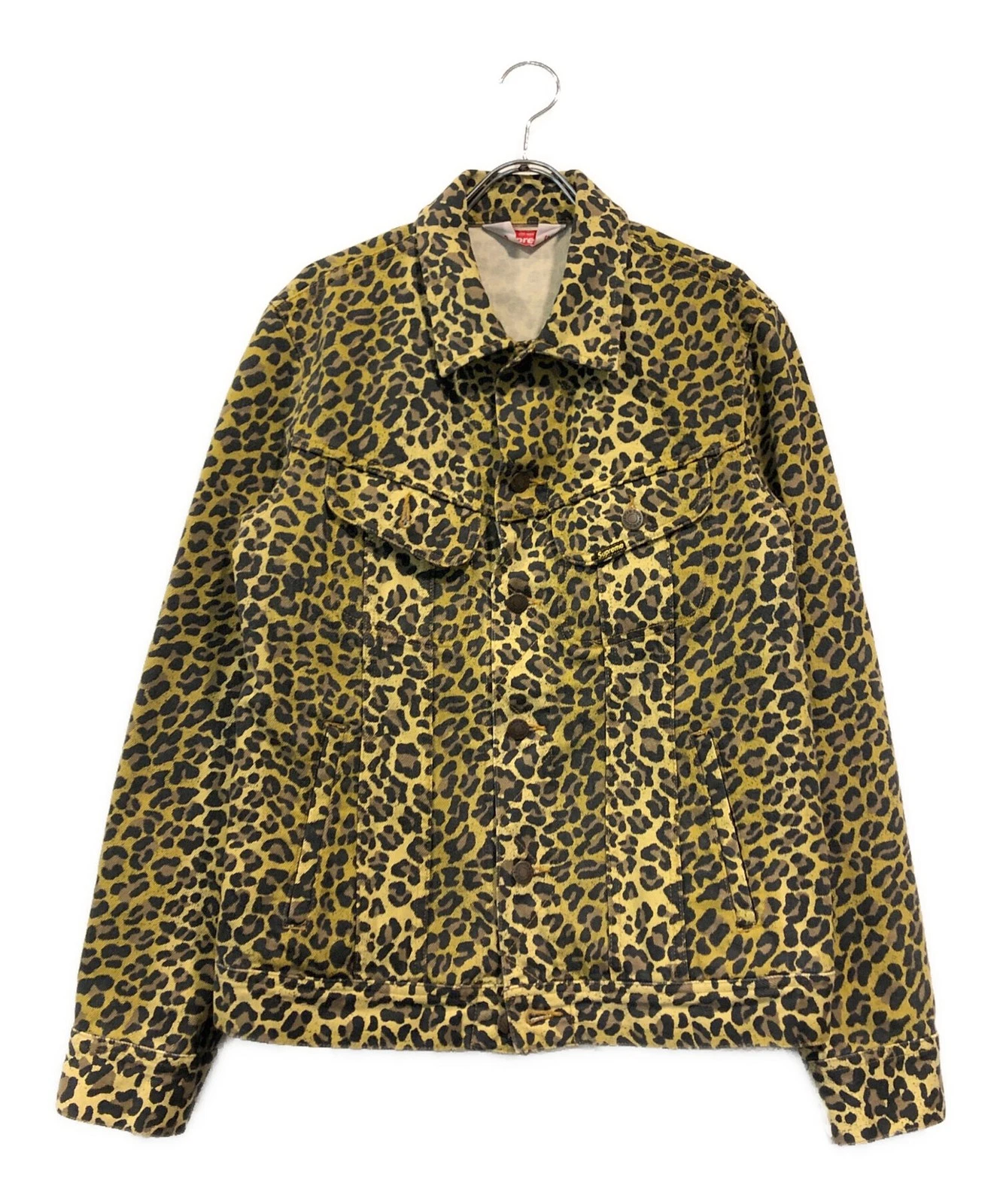 Veste en jean léopard SUPREME 15SS taille : S marron homme authentique du JAPON