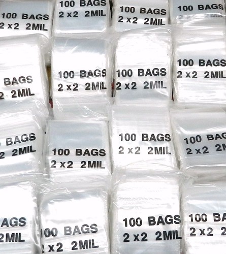 10000 Zip Bags 2 x 2" Clear Reclosable Slide Seal Lock 2MIL 10,000 2x2 Baggies - Picture 3 of 3