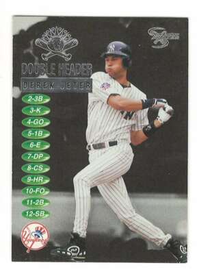 DEREK JETER 1998 SkyBox Dugout Axcess Double Header #4  Yankees  ID:1921