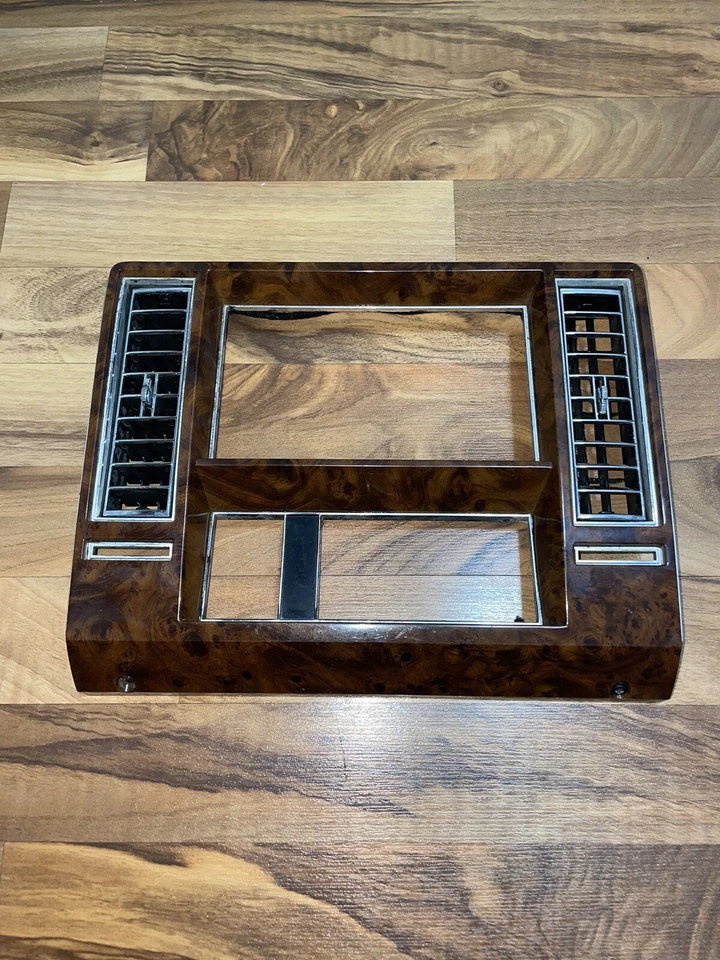 Cadillac Brougham Fleetwood 1990-1992 tablero radio aire acondicionado tablero molduras ventilaciones bisel Foto 3 de 4