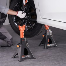 VEVOE 1 Paire de Chandelles de Levage Cric Auto 3T 275-415mm Double Verrouillage