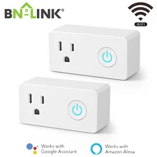 BN-LINK 2 Pack WiFi ON-OFF Smart Plug Outlet With Timer Function Heavy Duty