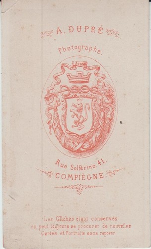 PHOTO CDV CHÂTEAU PIERREFONDS PAR ARTHUR DUPRÉ (vers 1880), COMPIÈGNE. - Picture 2 of 2