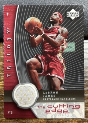 Lebron James 2005-06 Upper Deck Trilogy The Cutting Edge Relic #CE-LJ Cavs