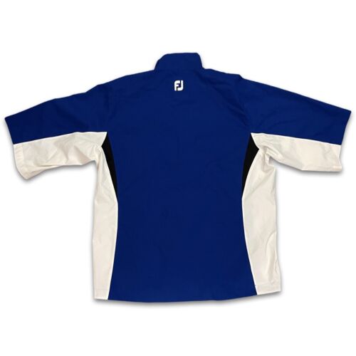 Footjoy DryJoys Hydrolite Rain Jacket Mens Small Blue 1/4 Zip Short Sleeve NWOT - Picture 6 of 6