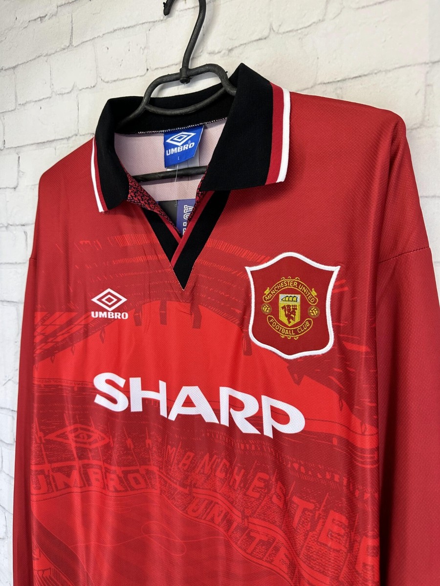 MANCHESTER UNITED 1994 1995 RETRO VINTAGE FOOTBALL SHIRT