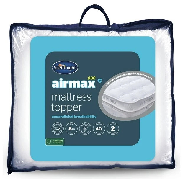 Silentnight Airmax 800 Mattress Topper - Single - Double - King