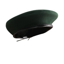 Herren Kunst Wolle Militär Bestickt Leder Rand Armee Hut Künstler French Mütze