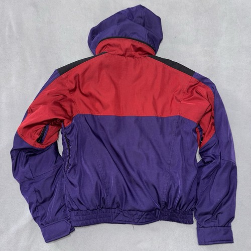 Chaqueta de esquí North Face para mujer pequeña púrpura vintage con cremallera con capucha años 90 resistente a la intemperie - Imagen 2 de 10