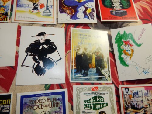 Federico Fellini Postcard Set Vintage Italian Cinema Postcards - Picture 3 of 15