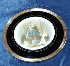 Antico quadro Sacro capoletto vintage Madonna del s.s. Rosario Pompei