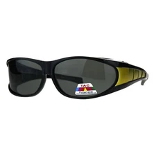 TAC Polarized Lens Fit Over Sunglasses Over The Glasses Large Oval Frame