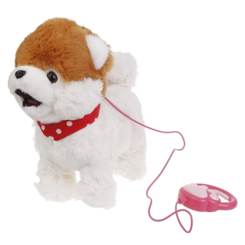 Electronic walking top dog toy