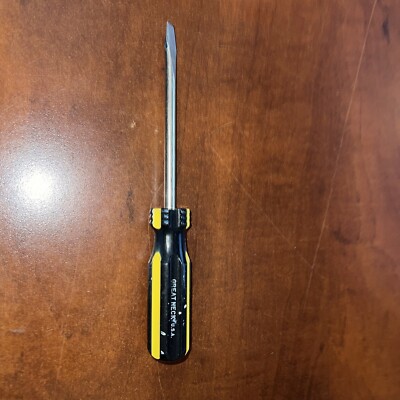 Vintage Great Neck Slotted Flat Head Screwdriver Made in USA