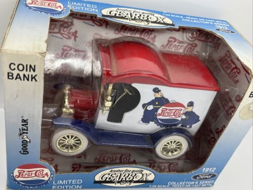 1:24 Ford Limited Edition Gearbox Toy PEPSI COLA Money box Coin Bank Diecast - Picture 2 of 3