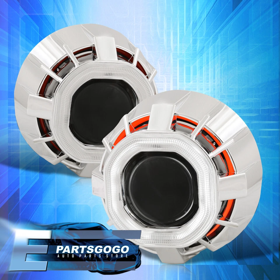 For Acura Lexus Infiniti Bi Xenon HID Projector Retro Fit Headlight Clear Lens Foto 3 de 4