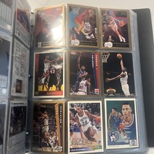 Huge NBA Basketball Lot Over 400 Vintage Cards In Binder