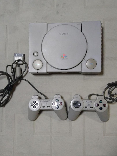 Sony PlayStation 1 PS1 Gray Game Console Full Set Japanese Version Fast  Shipping