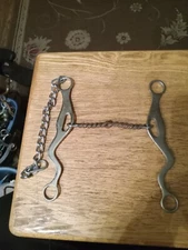 Loose cheek gag type snaffle bit twisted sweet iron mouth 5 in SM 398