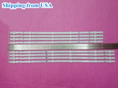 LED Strips(8)For PHILIPS 55PFL5402/F7A 55PFL5601/F7 55PFL4901/F7 55W5S1P LB55084