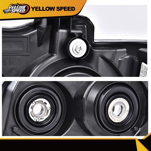 For 07-14 Chevy Tahoe Suburban Black Housing Clear Corner Headlight Head Lamps - Picture 9 of 10