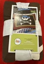 NEW Circo Target Pirate Adventures Quilted Standard Pillow Sham Stitching Cotton