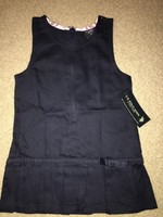 Us Polo Association Little Girls Twill Jumper With Pleated Hem 2t Navy Us Polo Association Little Girls Twill Jumper With Pleated Hem 2t Navy