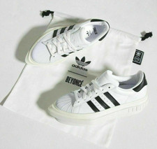 Adidas Beyoncé Superstar Platform UK 6.5 Limited Edition in White Black Strip