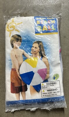 NEW INTEX 59030EP 24 inch Glossy Panel Colorful Beach Ball Inflatable NEW