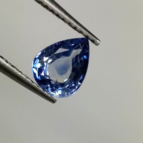 0.77ct Natural Ceylon Blue sapphire perfect pear shape fine quality collection - Imagen 3 de 4