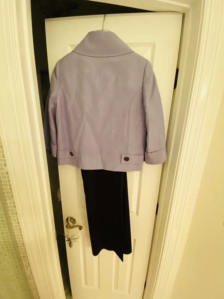 TRAJE PANTALÓN TAHARI ARTHUR S. LEVINE TALLA 6 Lavanda Púrpura Negro Foto 3 de 4
