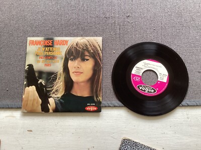 Françoise Hardy EP 4 Titel Ich erwarte keine Person mehr EPL 8290 mit Zunge