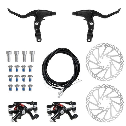Fahrrad Scheibenbremse Set Mechanische Scheibe MTB Bremsscheibe für Vorne Hinten - Bild 11 von 12
