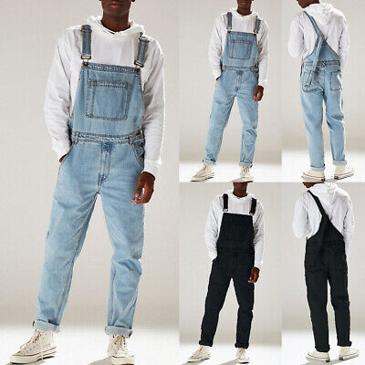 Mens Denim Dungaree Pants Jumpsuit Overall Casual Playsuit Jeans Romper Trousers Mens Denim Dungaree Pants Jumpsuit Overall Casual Playsuit Jeans Romper Trousers