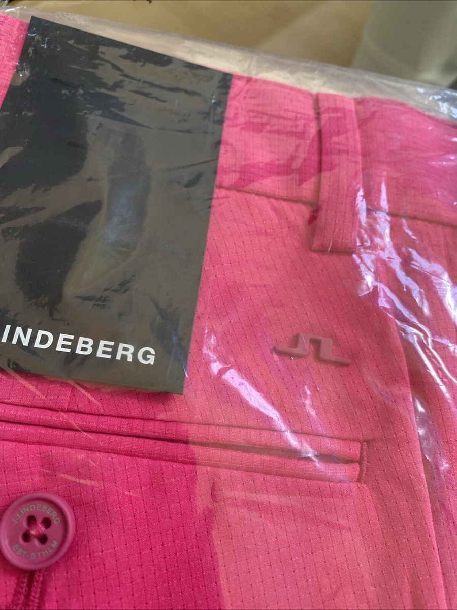 J Lindeberg Men's Vent Golf Pant 30x30 33x32 Fuchsia Purple