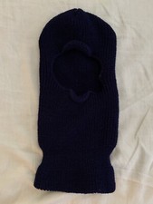 Vintage Knit Snow Ski Mask - Dark Blue