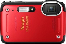 USED Olympus Stylus TG-625 Tough Digital Camera Waterproof RED