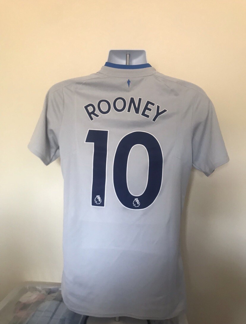 Maillot Everton 2017-2018 Away - Taille S, Joueur Rooney, Condition Correcte